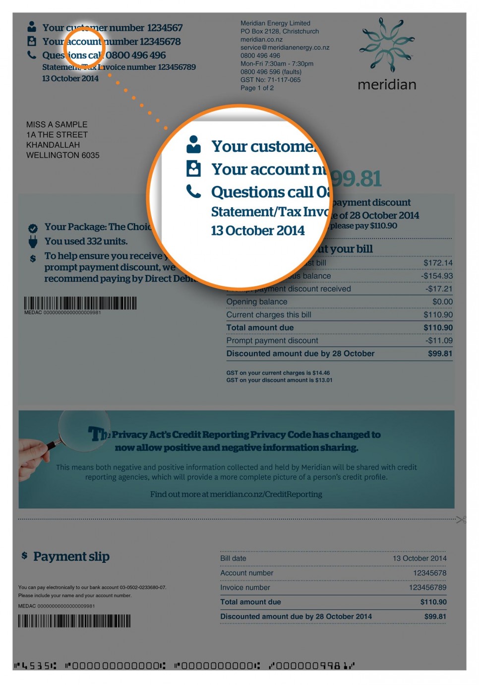 Understanding Your Bill Cust Number