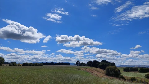 Bunnythorpe paddock blue sky 3