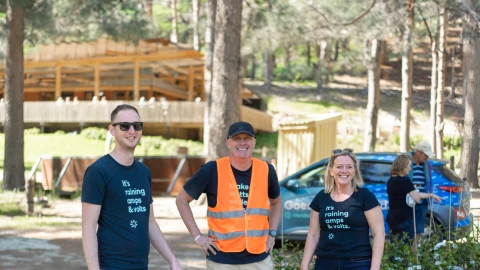 Meridian team members smiling