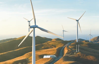 PowerUp landing page wind farm