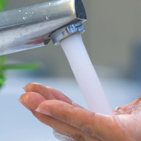 Hot water