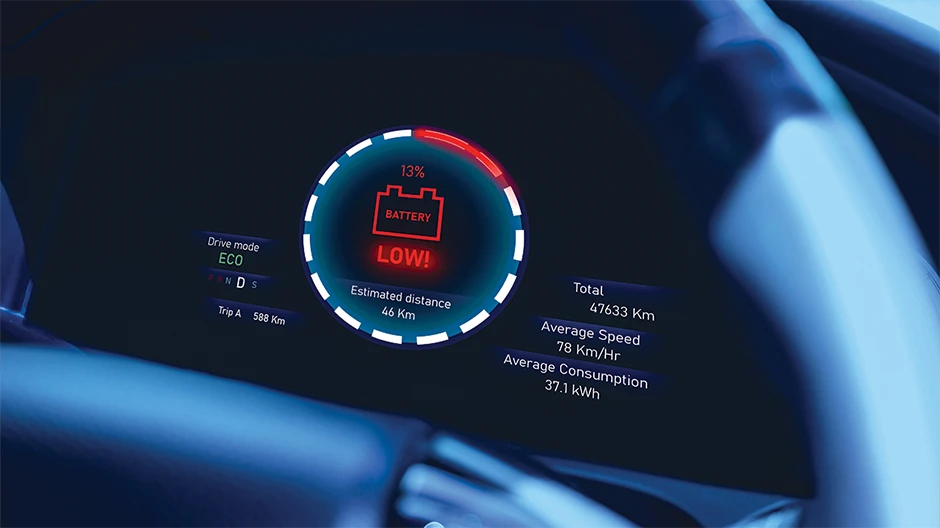 EV battery low