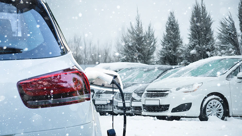  EV charging in snowy weather
