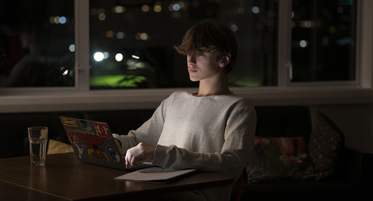 Guy with a laptop