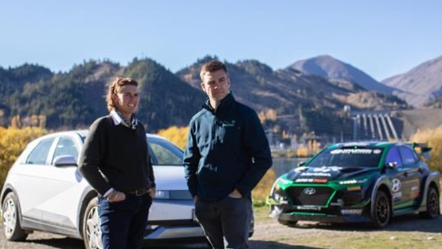 Hayden Paddon and Kirsten Corson