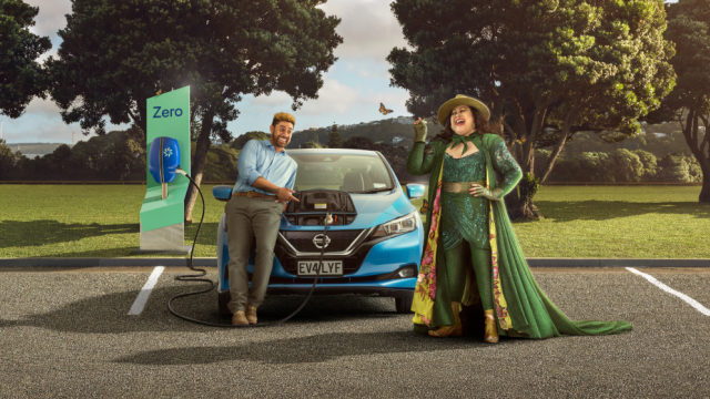 Mother Nature and an EV driver chatting